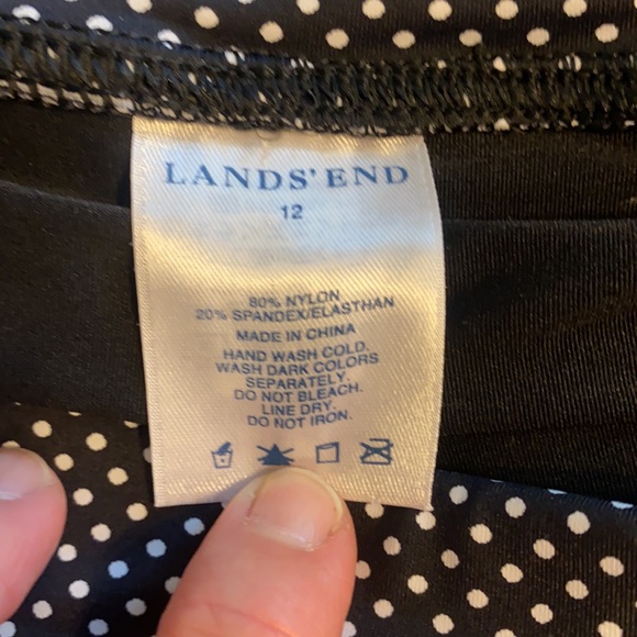 Lands End Polkadot Swim Skirt - Picture 2 of 2